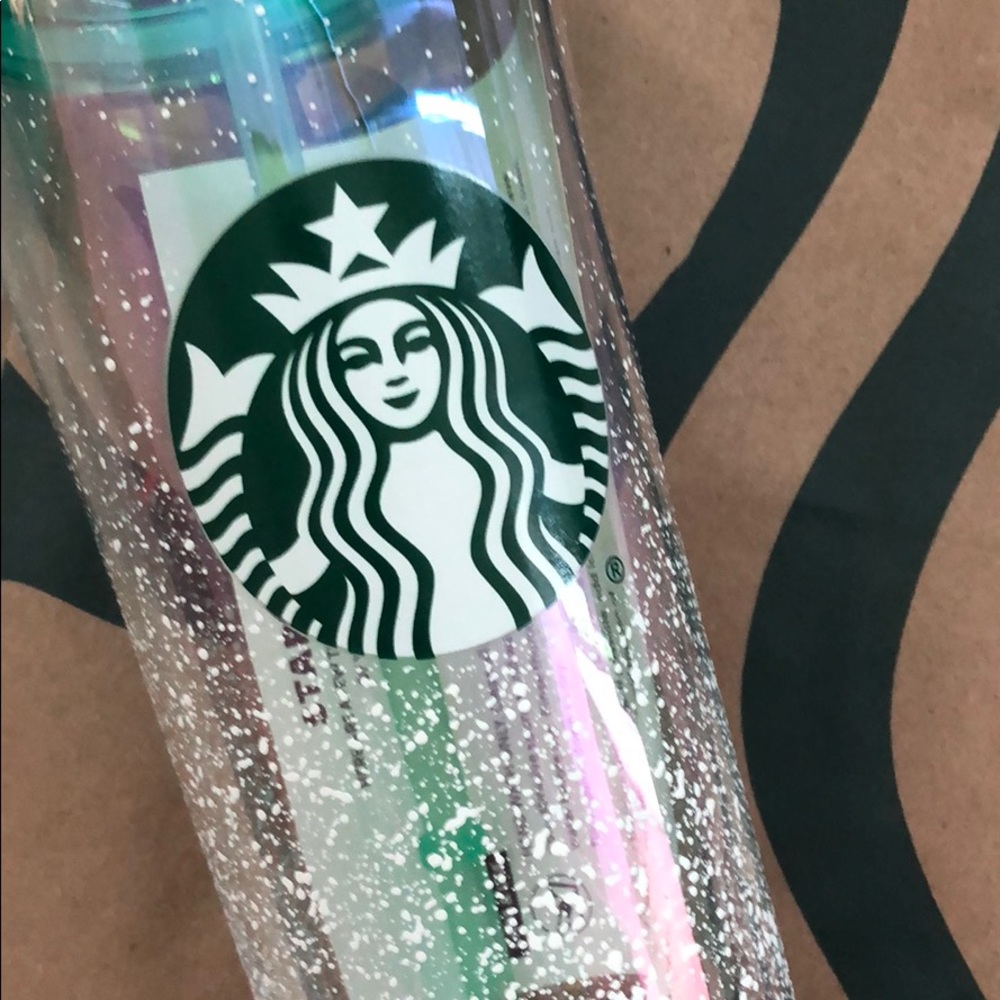 Starbucks Christmas snow glass tumbler nwt - Picture 2 of 2